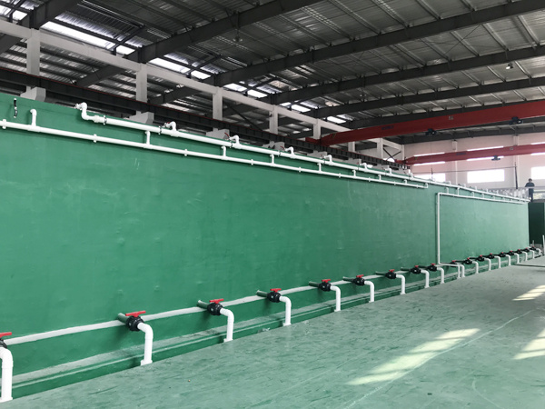 Oxidation treatment line